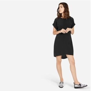 Everlane - Black Silk Tee Dress